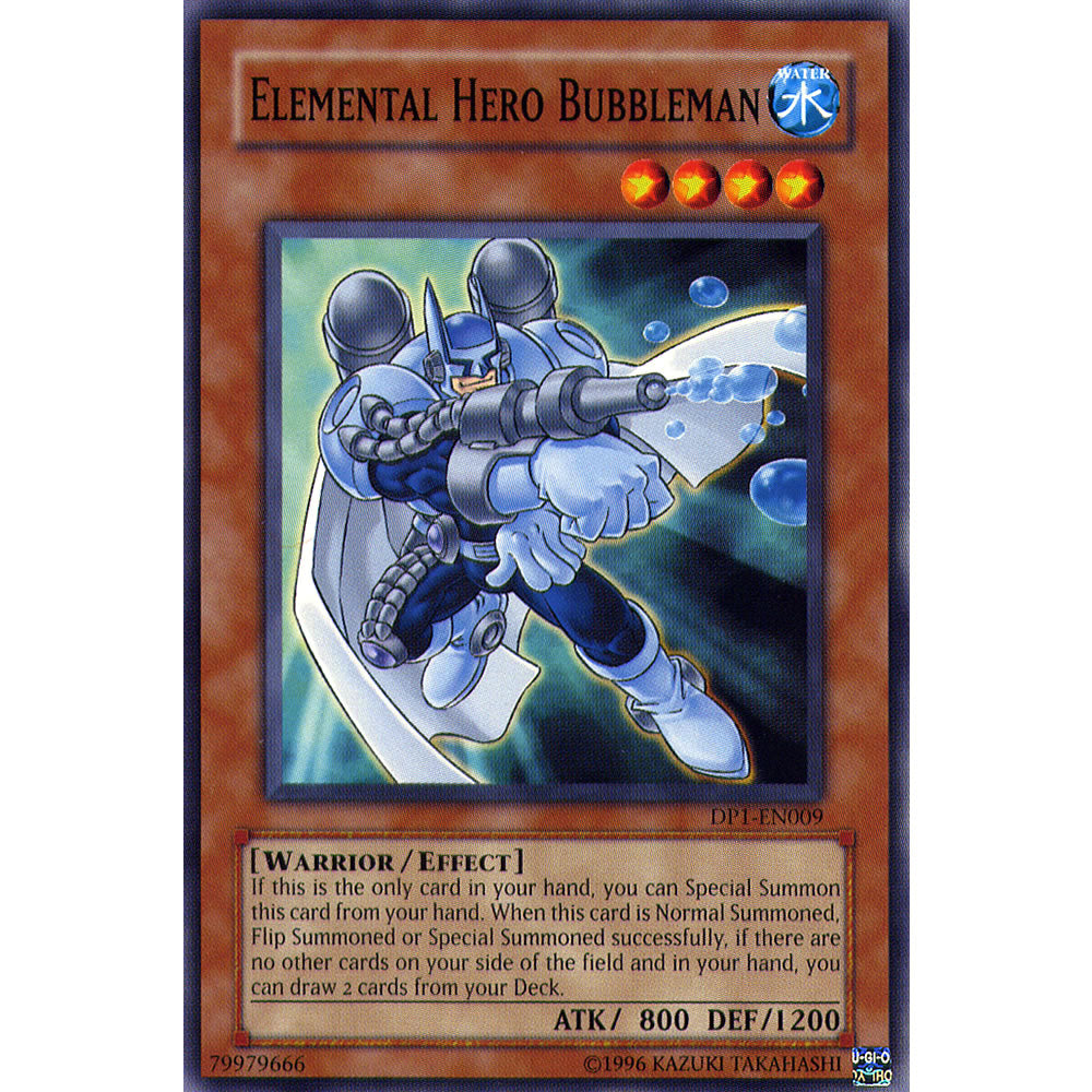 Elemental Hero Bubbleman DP1-EN009 Yu-Gi-Oh! Card from the Duelist Pack: Jaden Yuki Set