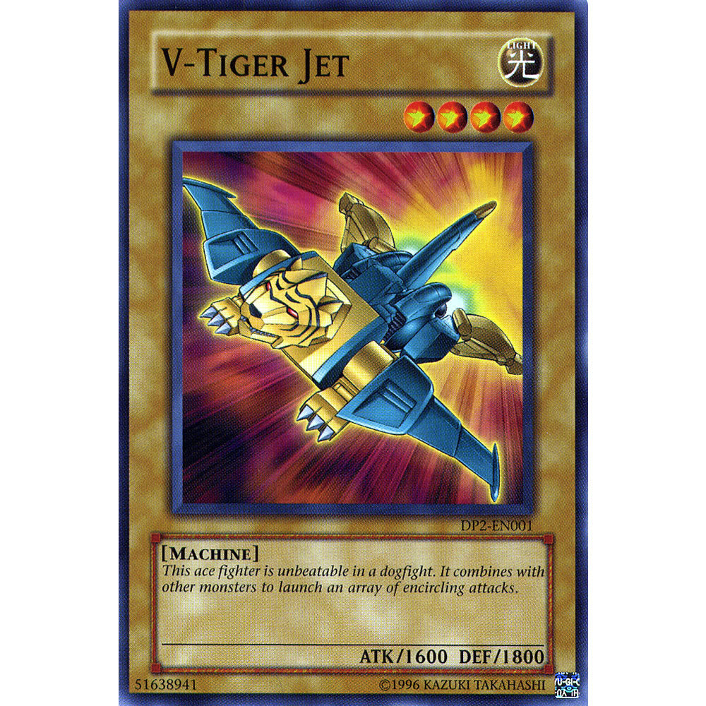 V-Tiger Jet DP2-EN001 Yu-Gi-Oh! Card from the Duelist Pack: Chazz Princeton Set