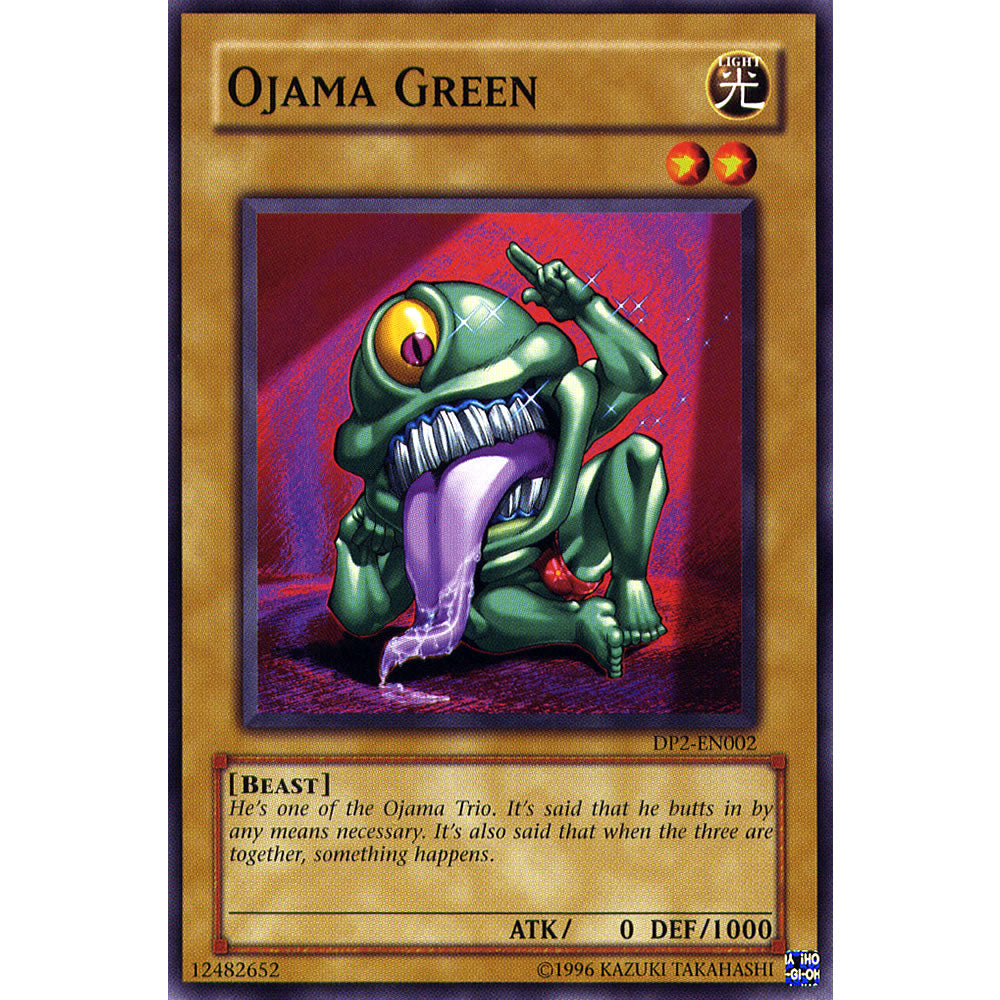 Ojama Green DP2-EN002 Yu-Gi-Oh! Card from the Duelist Pack: Chazz Princeton Set