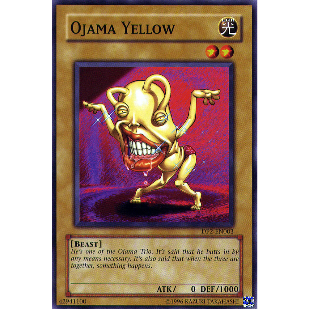 Ojama Yellow DP2-EN003 Yu-Gi-Oh! Card from the Duelist Pack: Chazz Princeton Set