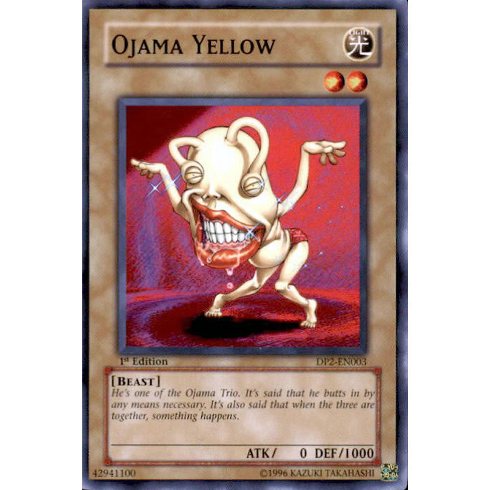 Ojama Yellow DP2-EN003 Yu-Gi-Oh! Card from the Duelist Pack: Chazz Princeton Set