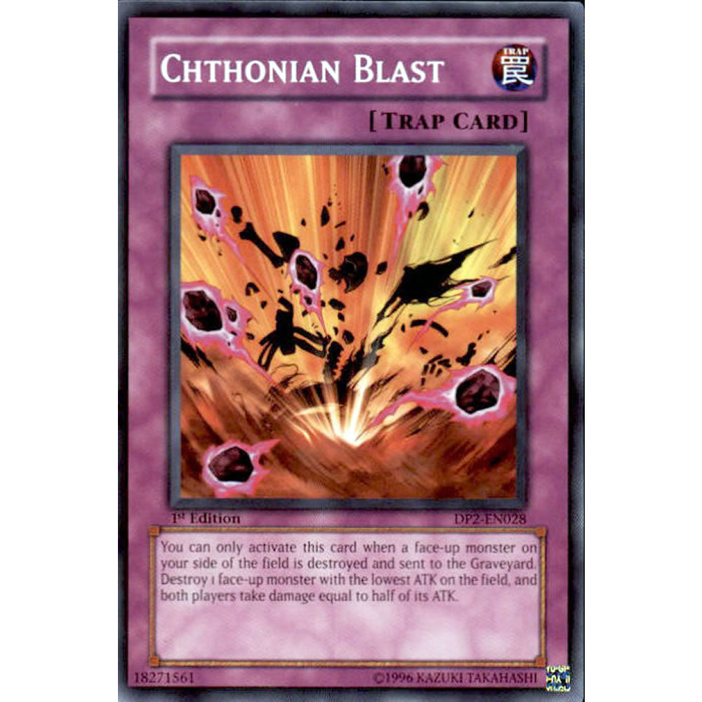 Chthonian Blast DP2-EN028 Yu-Gi-Oh! Card from the Duelist Pack: Chazz Princeton Set