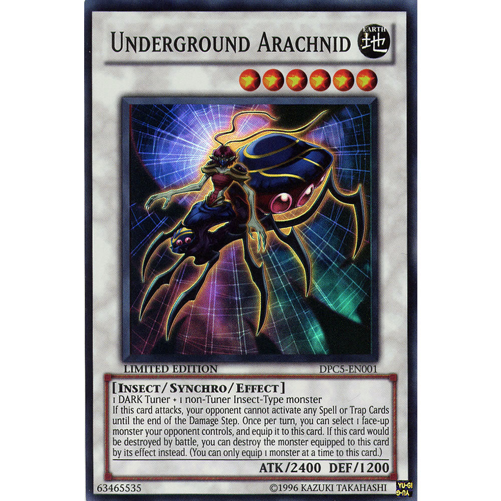 Underground Arachnid DPC5-EN001 Yu-Gi-Oh! Card from the Duelist Collection Tin 2011 Promo Set