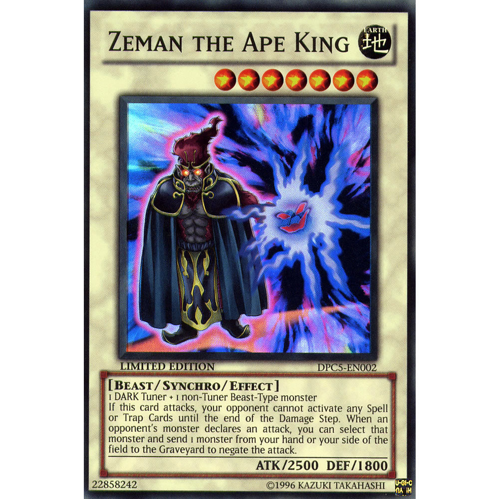 Zeman the Ape King DPC5-EN002 Yu-Gi-Oh! Card from the Duelist Collection Tin 2011 Promo Set