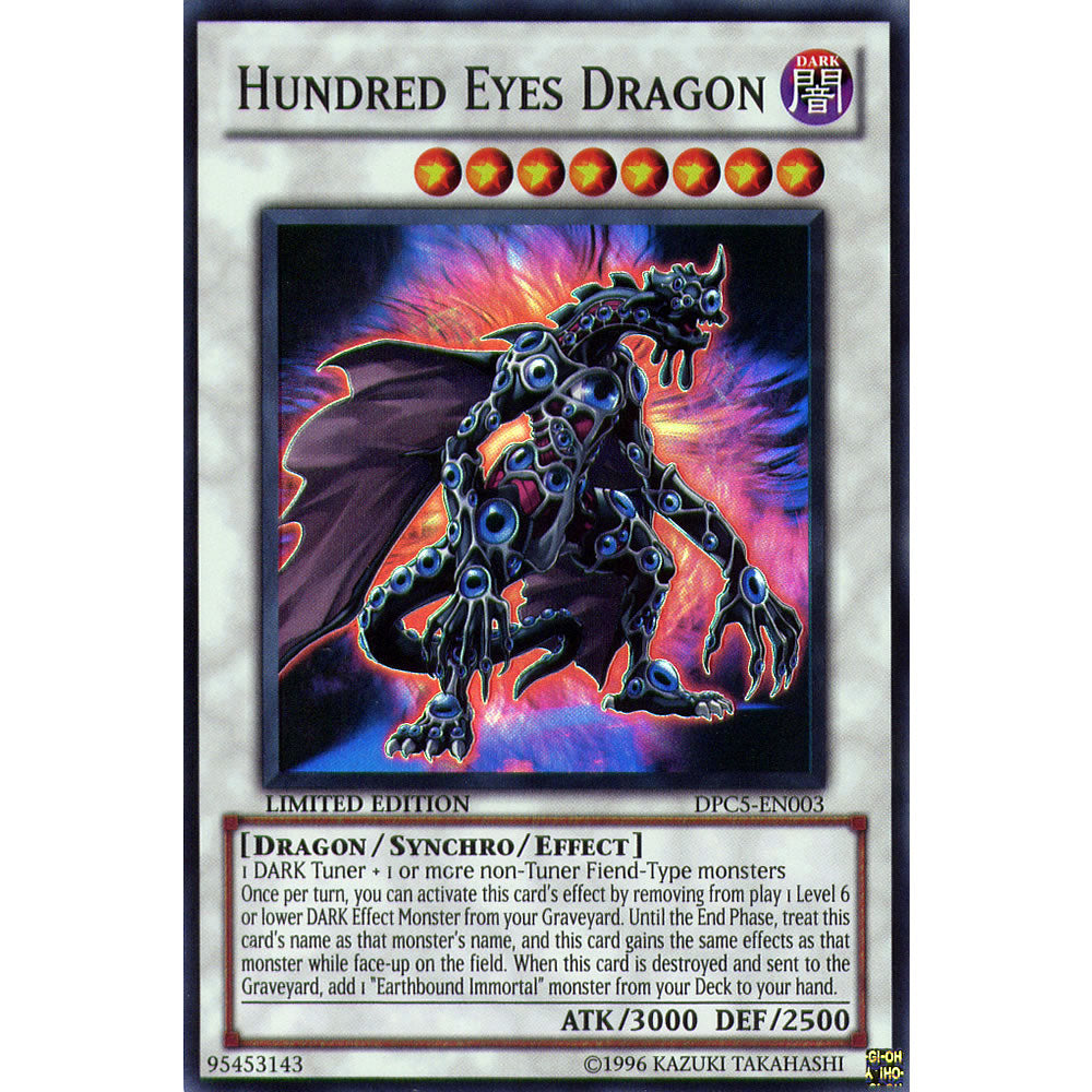 Hundred Eyes Dragon DPC5-EN003 Yu-Gi-Oh! Card from the Duelist Collection Tin 2011 Promo Set