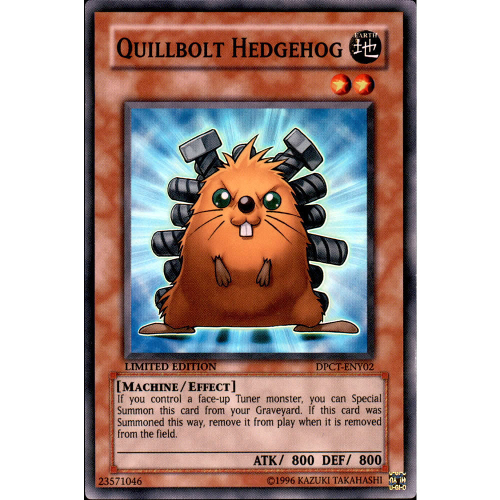 Quillbolt Hedgehog DPCT-ENY02 Yu-Gi-Oh! Card from the Duelist Collection Tin 2010 Promo Set