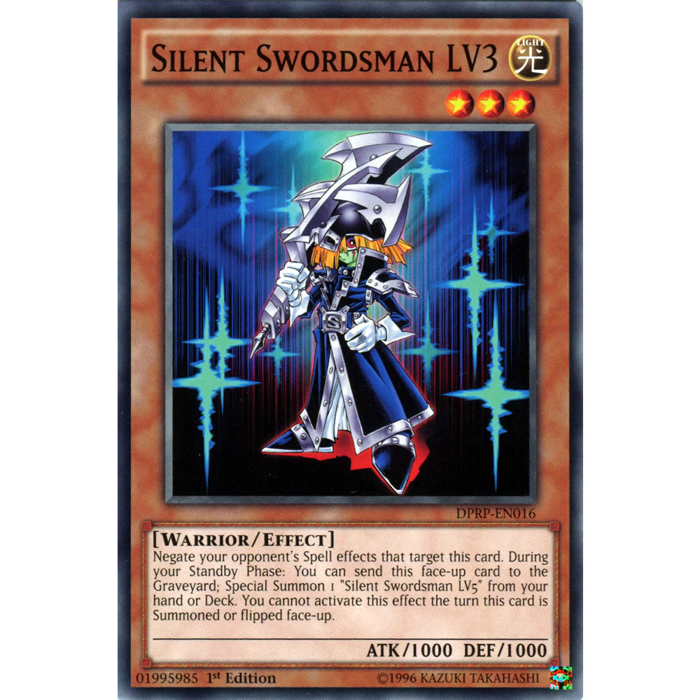 Silent Swordsman LV3 DPRP-EN016 Yu-Gi-Oh! Card from the Duelist Pack: Rivals of the Pharaoh Set