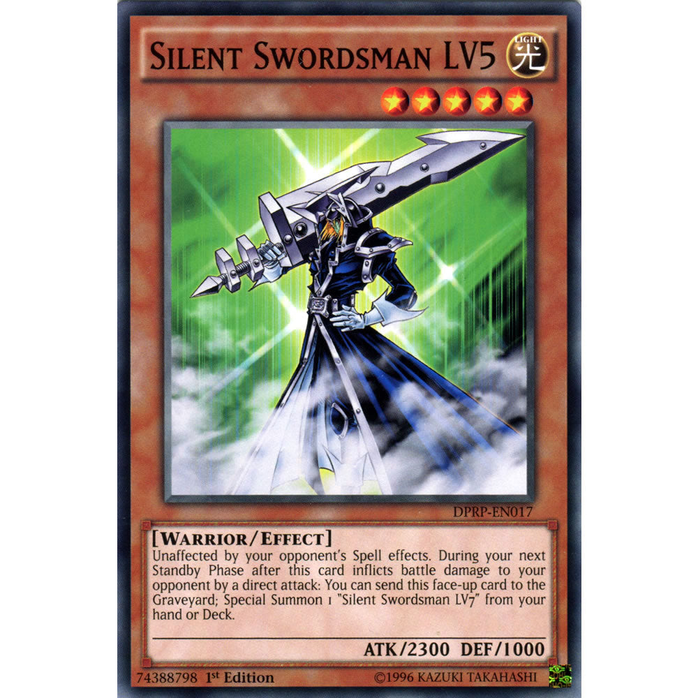 Silent Swordsman LV5 DPRP-EN017 Yu-Gi-Oh! Card from the Duelist Pack: Rivals of the Pharaoh Set