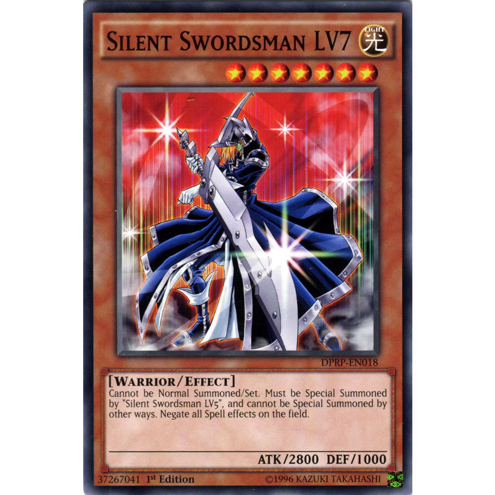 Silent Swordsman LV7 DPRP-EN018 Yu-Gi-Oh! Card from the Duelist Pack: Rivals of the Pharaoh Set