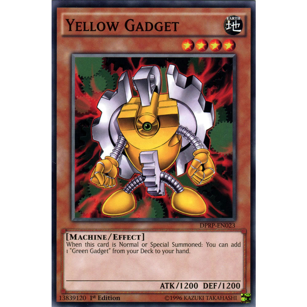 Yellow Gadget DPRP-EN023 Yu-Gi-Oh! Card from the Duelist Pack: Rivals of the Pharaoh Set