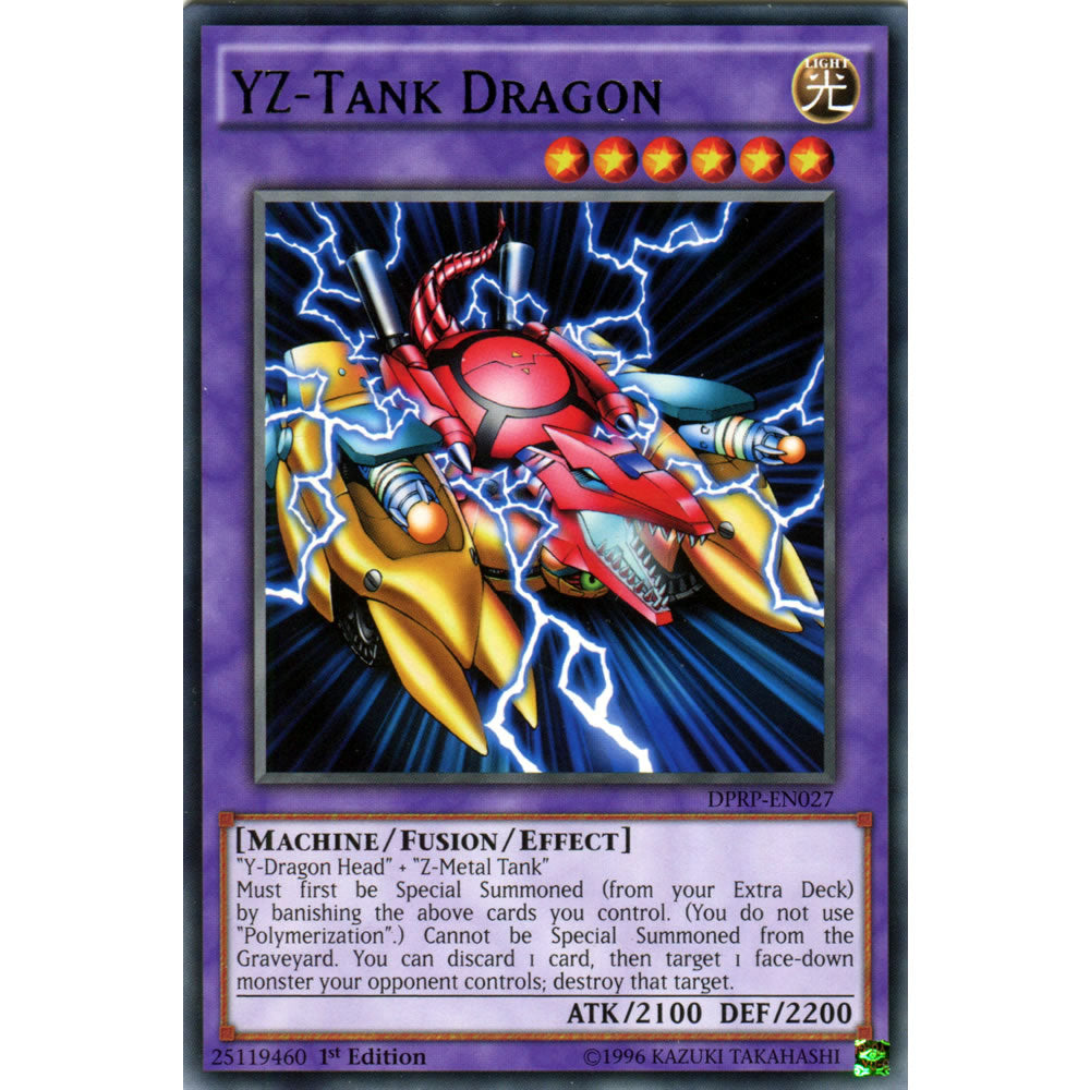 YZ-Tank Dragon DPRP-EN027 Yu-Gi-Oh! Card from the Duelist Pack: Rivals of the Pharaoh Set