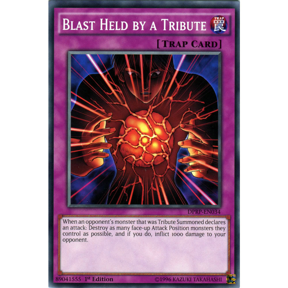 Blast Held by a Tribute DPRP-EN034 Yu-Gi-Oh! Card from the Duelist Pack: Rivals of the Pharaoh Set