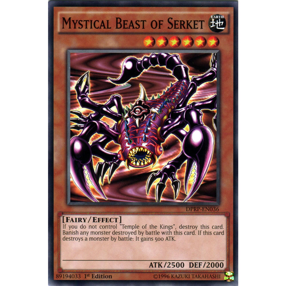 Mystical Beast of Serket DPRP-EN036 Yu-Gi-Oh! Card from the Duelist Pack: Rivals of the Pharaoh Set
