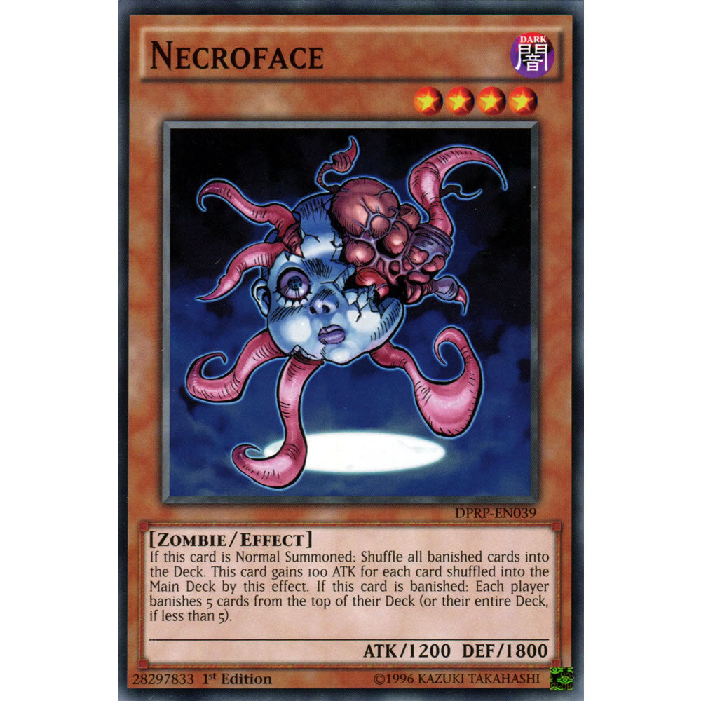 Necroface DPRP-EN039 Yu-Gi-Oh! Card from the Duelist Pack: Rivals of the Pharaoh Set
