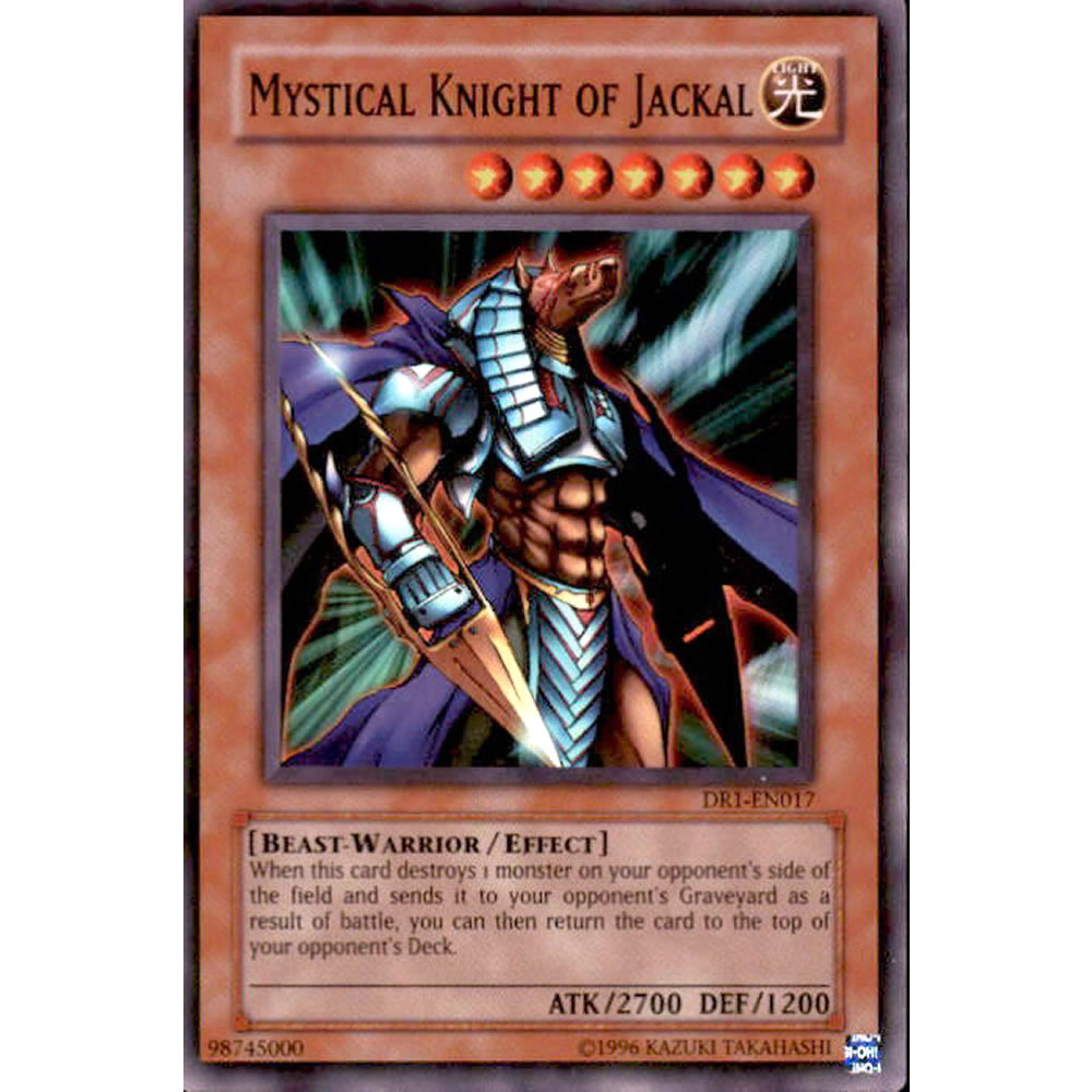 Mystical Knight of Jackal DR1-EN017 Yu-Gi-Oh! Card from the Dark Revelation 1 Set