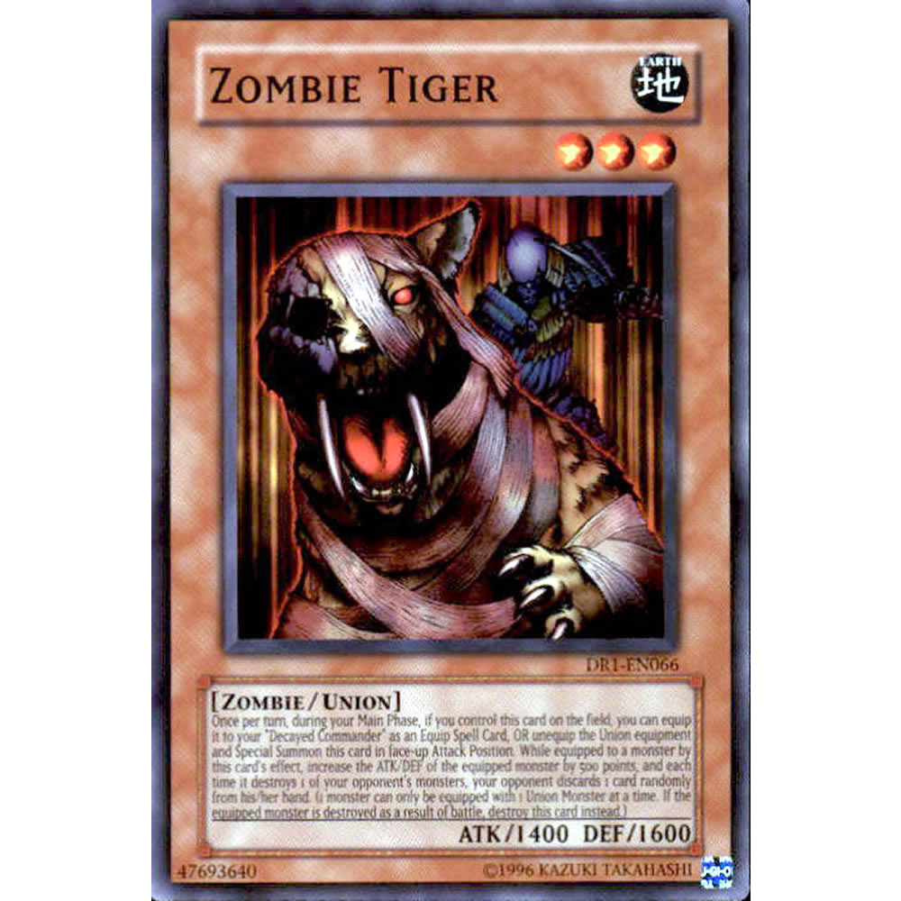 Zombie Tiger DR1-EN066 Yu-Gi-Oh! Card from the Dark Revelation 1 Set