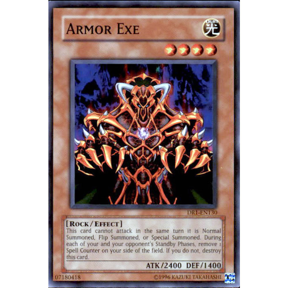 Armor Exe DR1-EN130 Yu-Gi-Oh! Card from the Dark Revelation 1 Set