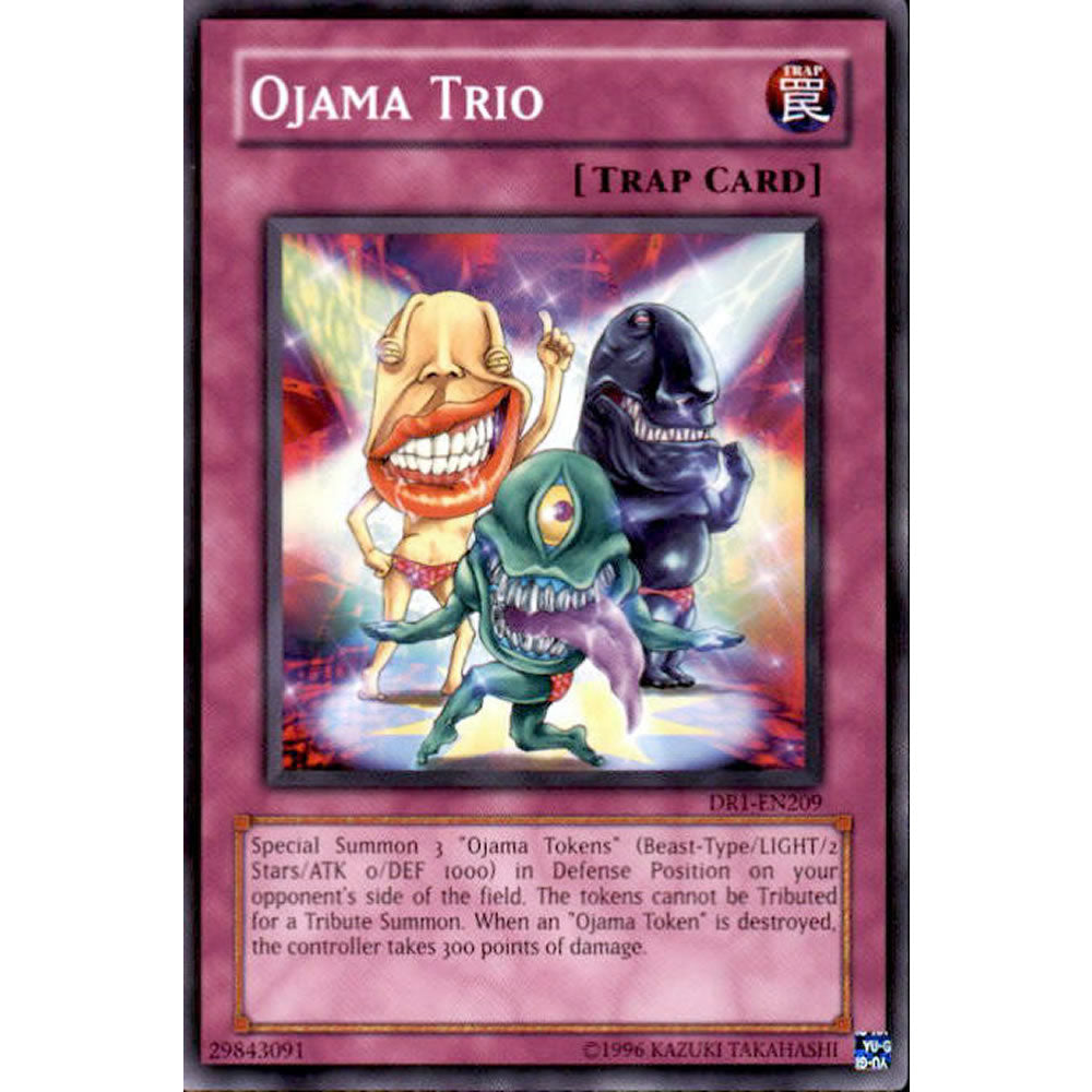 Ojama Trio DR1-EN209 Yu-Gi-Oh! Card from the Dark Revelation 1 Set