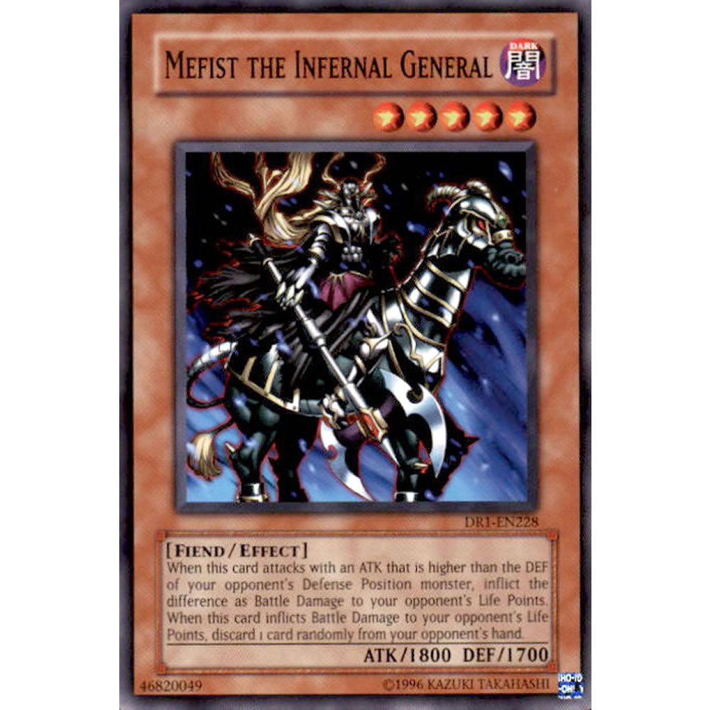 Mefist the Infernal General DR1-EN228 Yu-Gi-Oh! Card from the Dark Revelation 1 Set