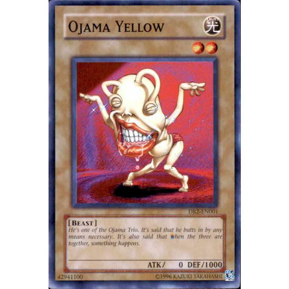Ojama Yellow DR2-EN001 Yu-Gi-Oh! Card from the Dark Revelation 2 Set