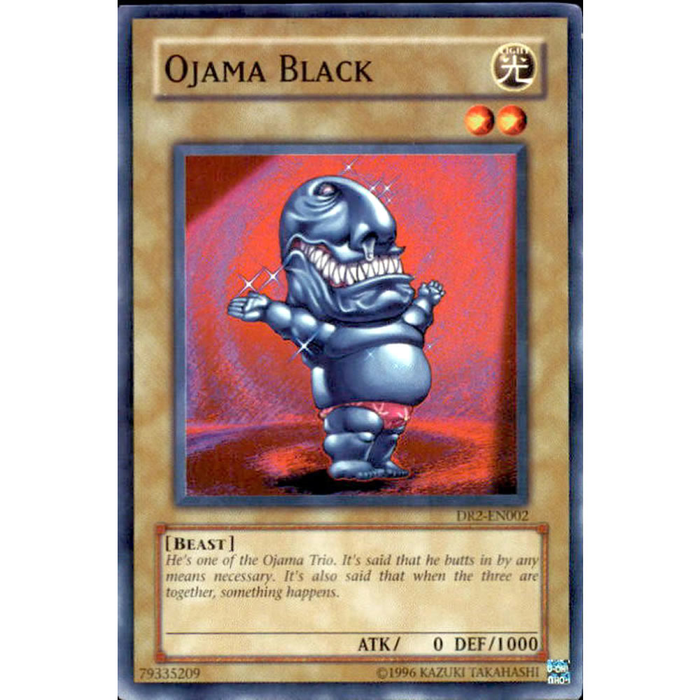 Ojama Black DR2-EN002 Yu-Gi-Oh! Card from the Dark Revelation 2 Set