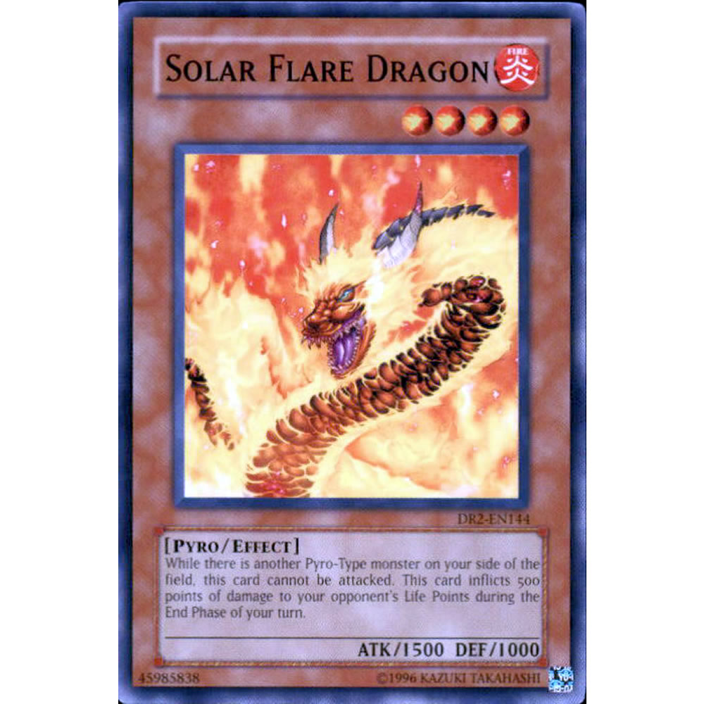 Solar Flare Dragon DR2-EN144 Yu-Gi-Oh! Card from the Dark Revelation 2 Set