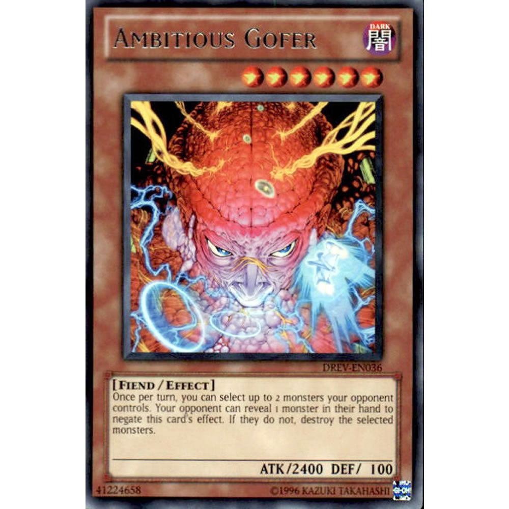 Ambitious Gofer DREV-EN036 Yu-Gi-Oh! Card from the Duelist Revolution Set