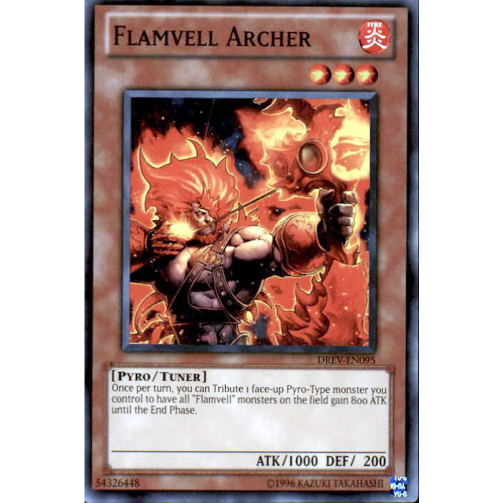 Flamvell Archer DREV-EN095 Yu-Gi-Oh! Card from the Duelist Revolution Set
