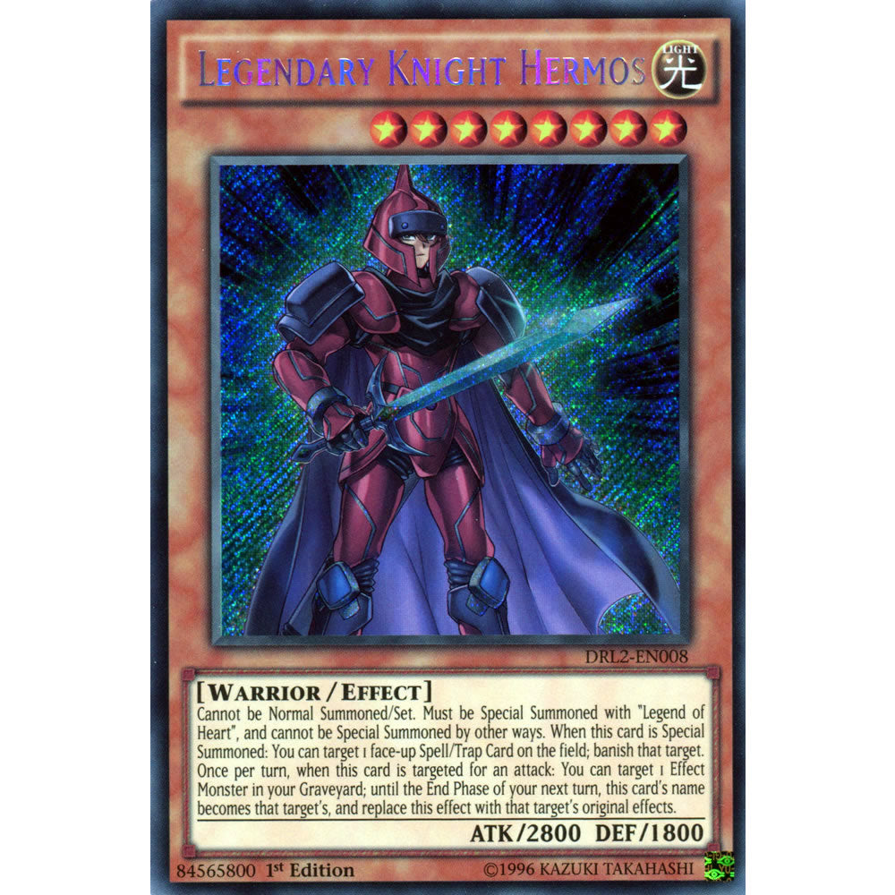 Legendary Knight Hermos DRL2-EN008 Yu-Gi-Oh! Card from the Dragons of Legend 2 Set