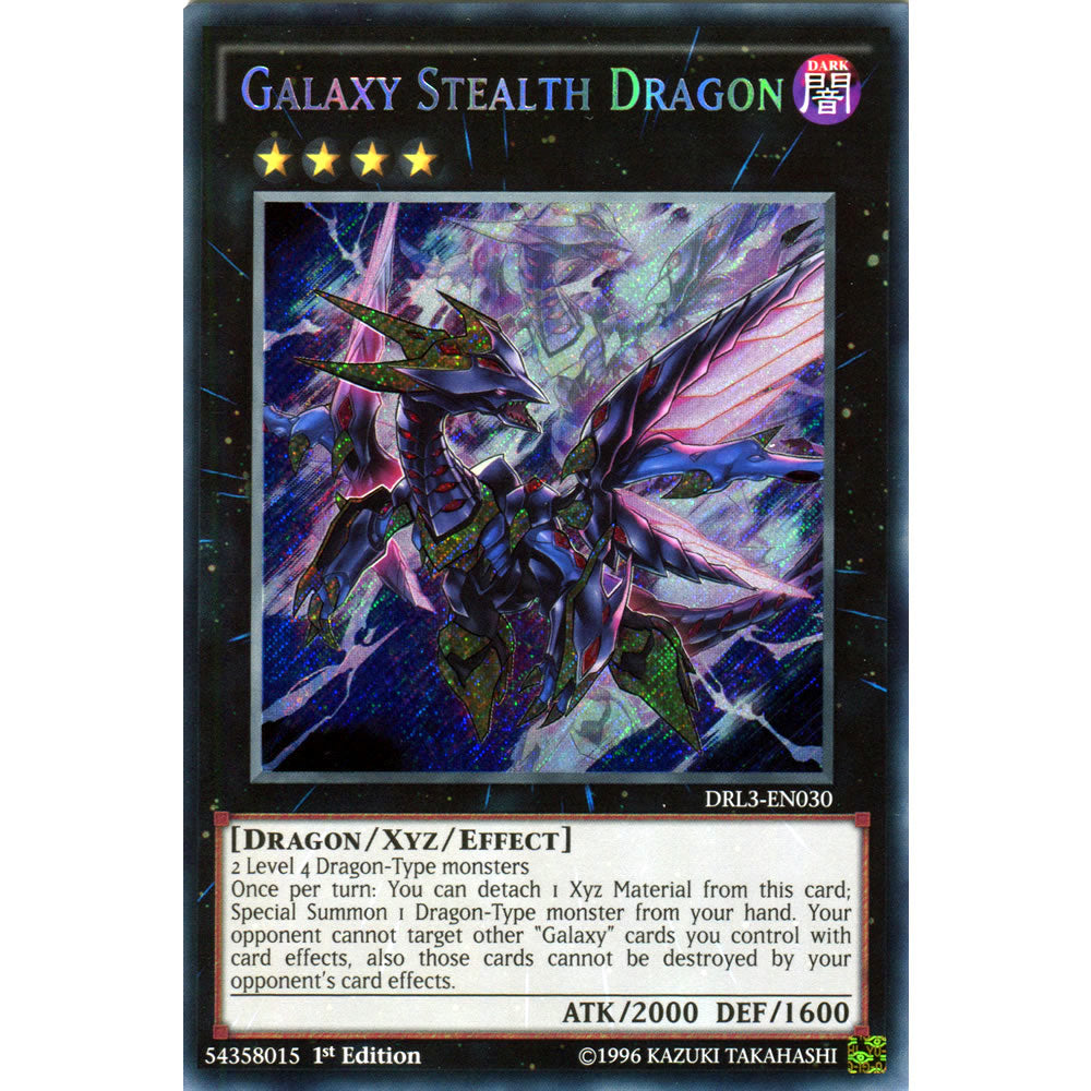 Galaxy Stealth Dragon DRL3-EN030 Yu-Gi-Oh! Card from the Dragons of Legend Unleashed Set