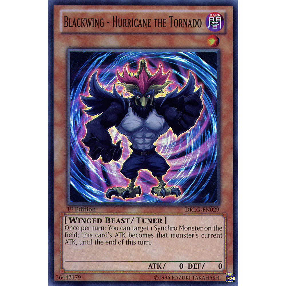 Blackwing - Hurricane the Tornado DRLG-EN029 Yu-Gi-Oh! Card from the Dragons of Legend Set