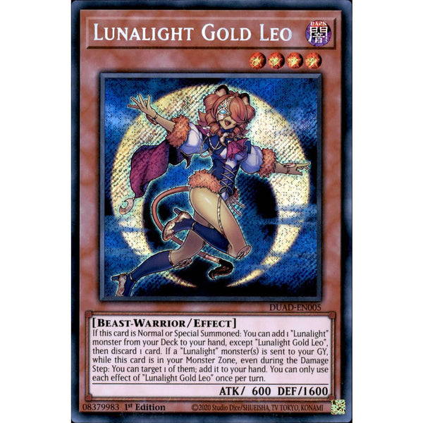 Lunalight Gold Leo DUAD-EN005 Yu-Gi-Oh! Card