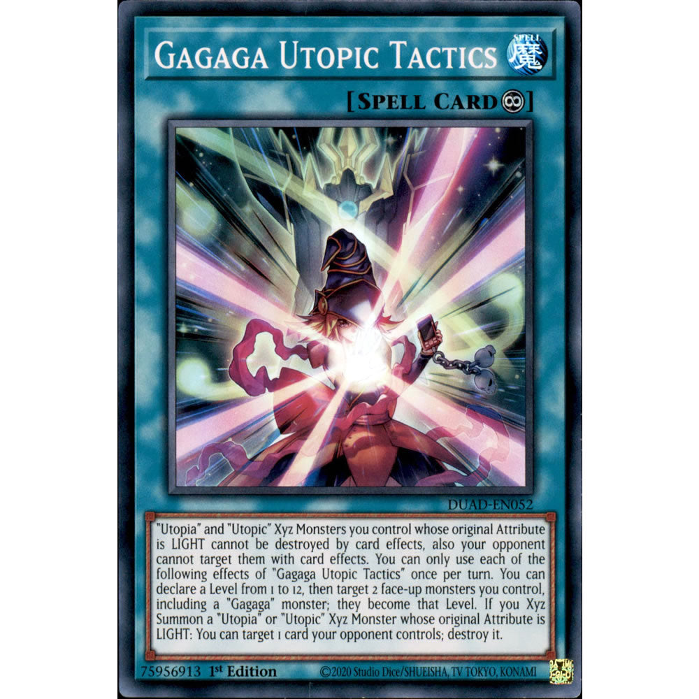 Gagaga Utopic Tactics DUAD-EN052 Yu-Gi-Oh! Card from the Duelist's Advance Set