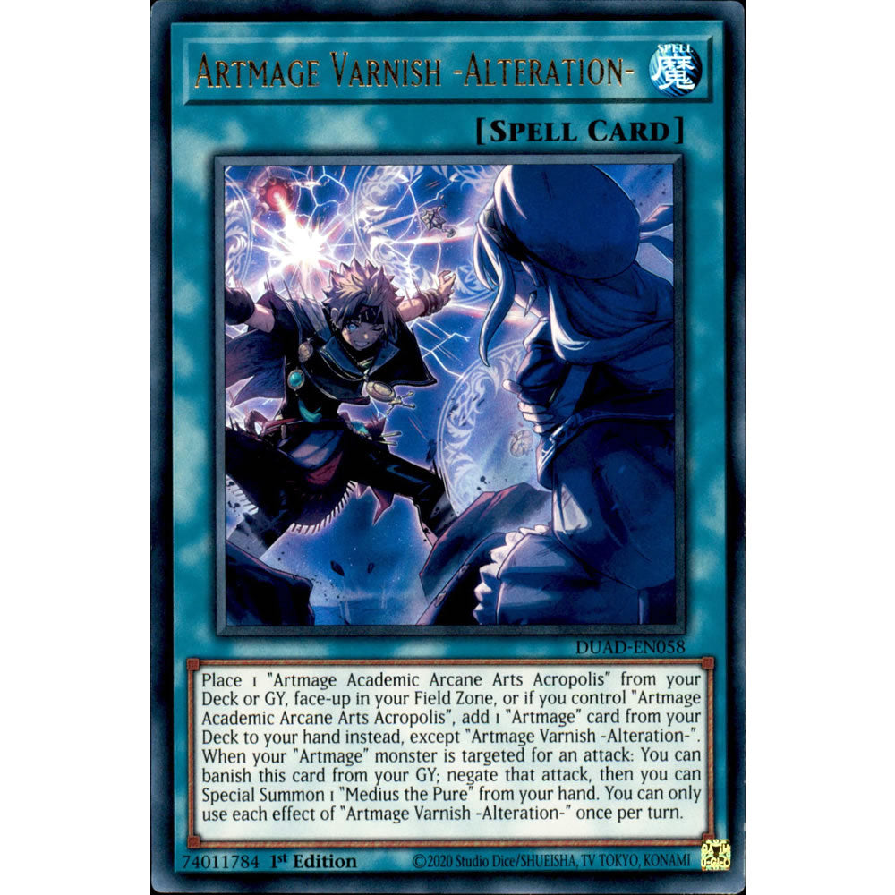 Artmage Varnish -Alteration- DUAD-EN058 Yu-Gi-Oh! Card from the Duelist's Advance Set