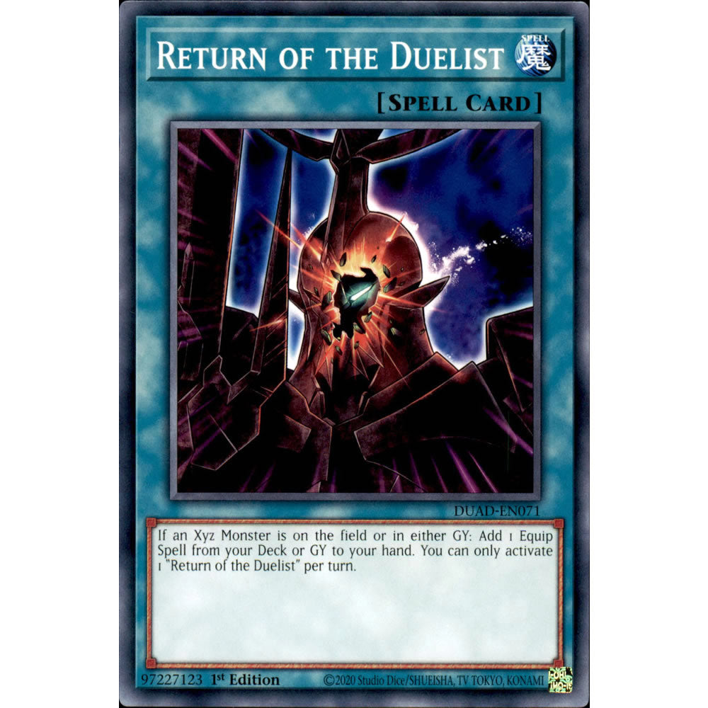 Return of the Duelist DUAD-EN071 Yu-Gi-Oh! Card from the Duelist's Advance Set