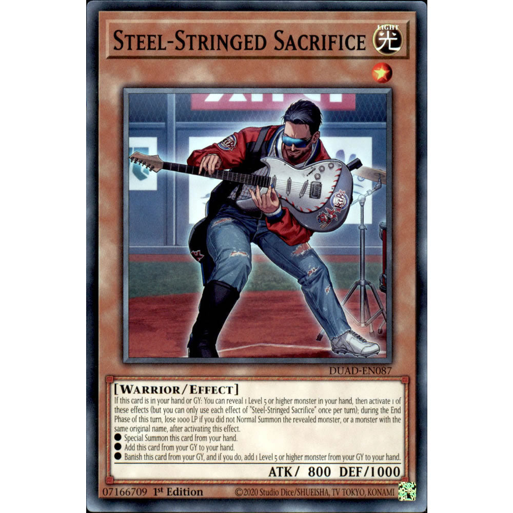 Steel-Stringed Sacrifice DUAD-EN087 Yu-Gi-Oh! Card from the Duelist's Advance Set