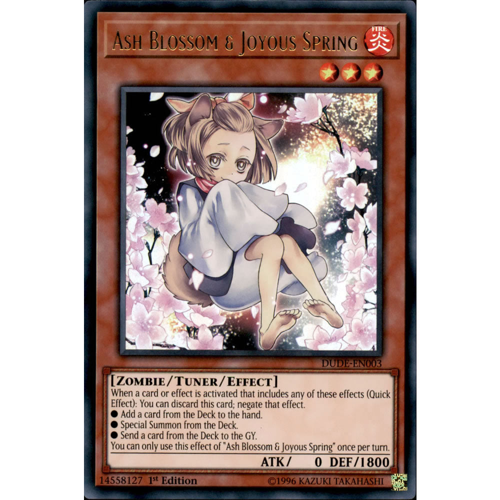 Ash Blossom & Joyous Spring DUDE-EN003 Yu-Gi-Oh! Card from the Duel Devastator Set