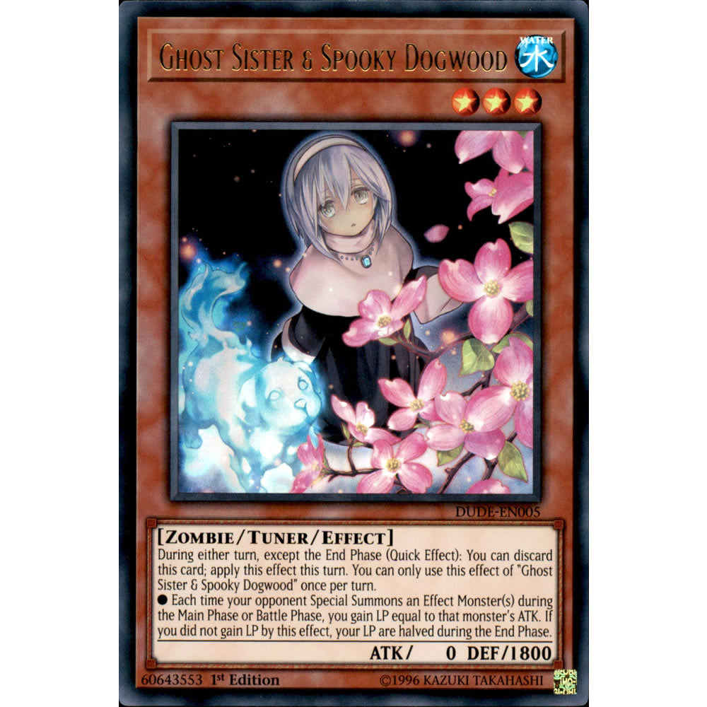 Ghost Sister & Spooky Dogwood DUDE-EN005 Yu-Gi-Oh! Card from the Duel Devastator Set