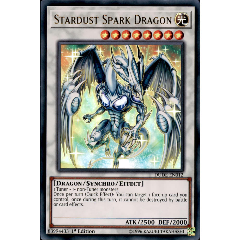 Stardust Spark Dragon DUDE-EN012 Yu-Gi-Oh! Card from the Duel Devastator Set