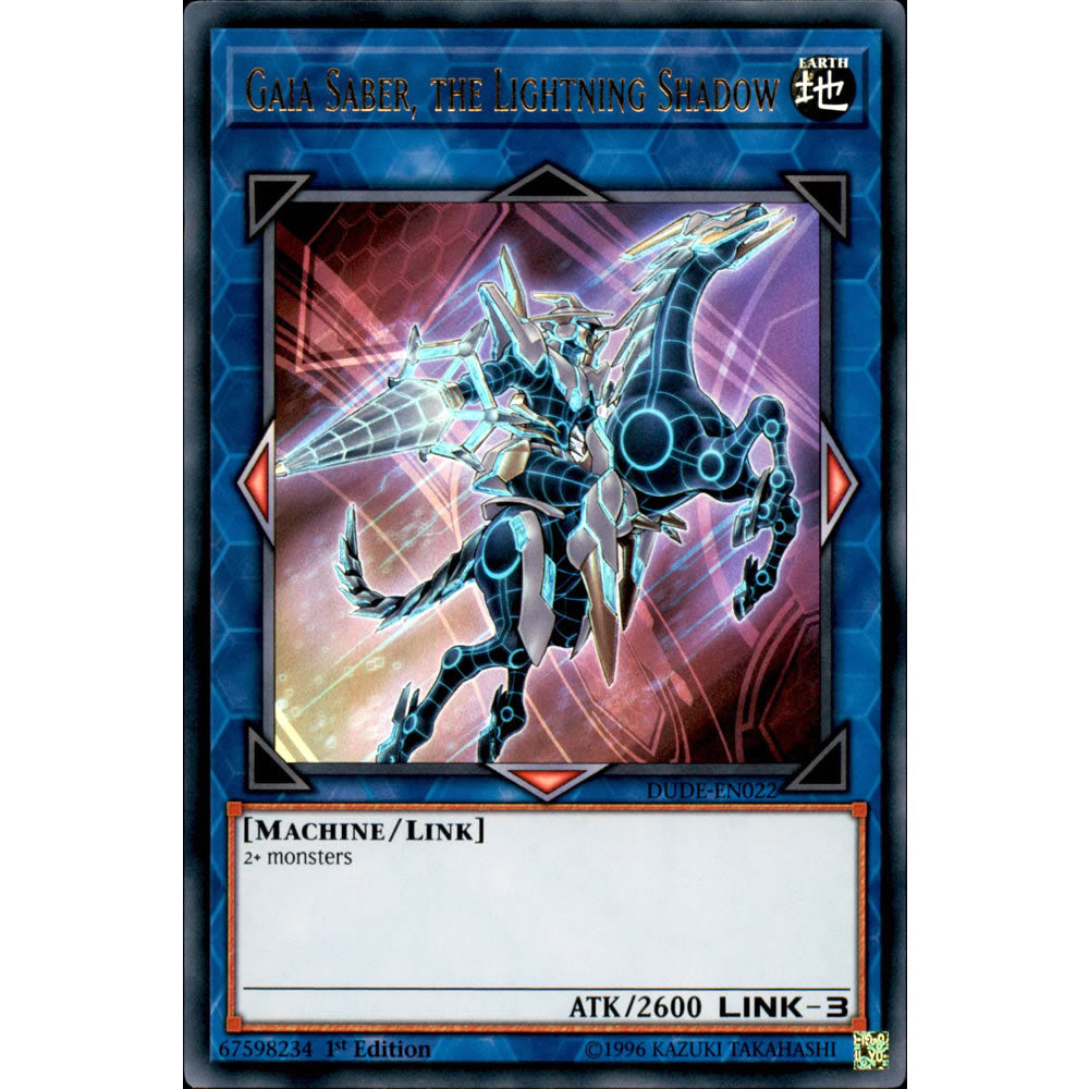 Gaia Saber, the Lightning Shadow DUDE-EN022 Yu-Gi-Oh! Card from the Duel Devastator Set