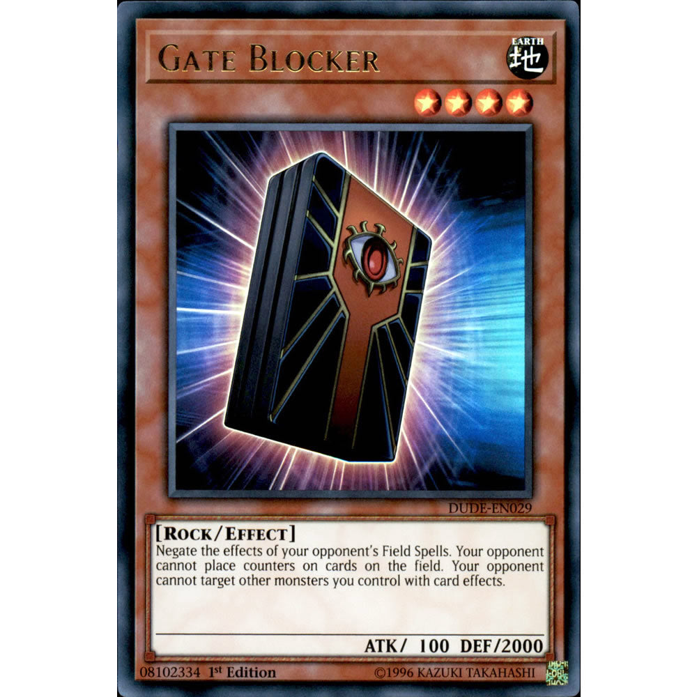 Gate Blocker DUDE-EN029 Yu-Gi-Oh! Card from the Duel Devastator Set