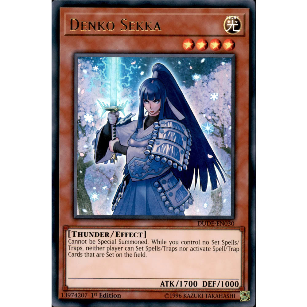 Denko Sekka DUDE-EN030 Yu-Gi-Oh! Card from the Duel Devastator Set