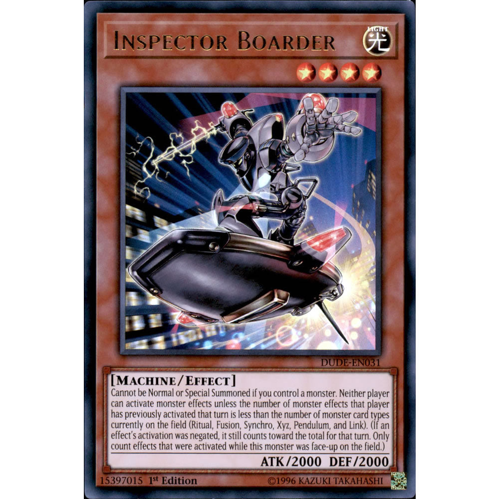 Inspector Boarder DUDE-EN031 Yu-Gi-Oh! Card from the Duel Devastator Set