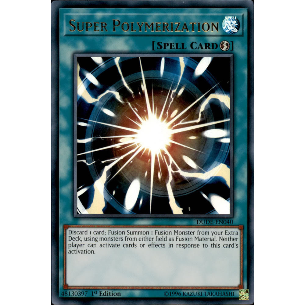 Super Polymerization DUDE-EN040 Yu-Gi-Oh! Card from the Duel Devastator Set