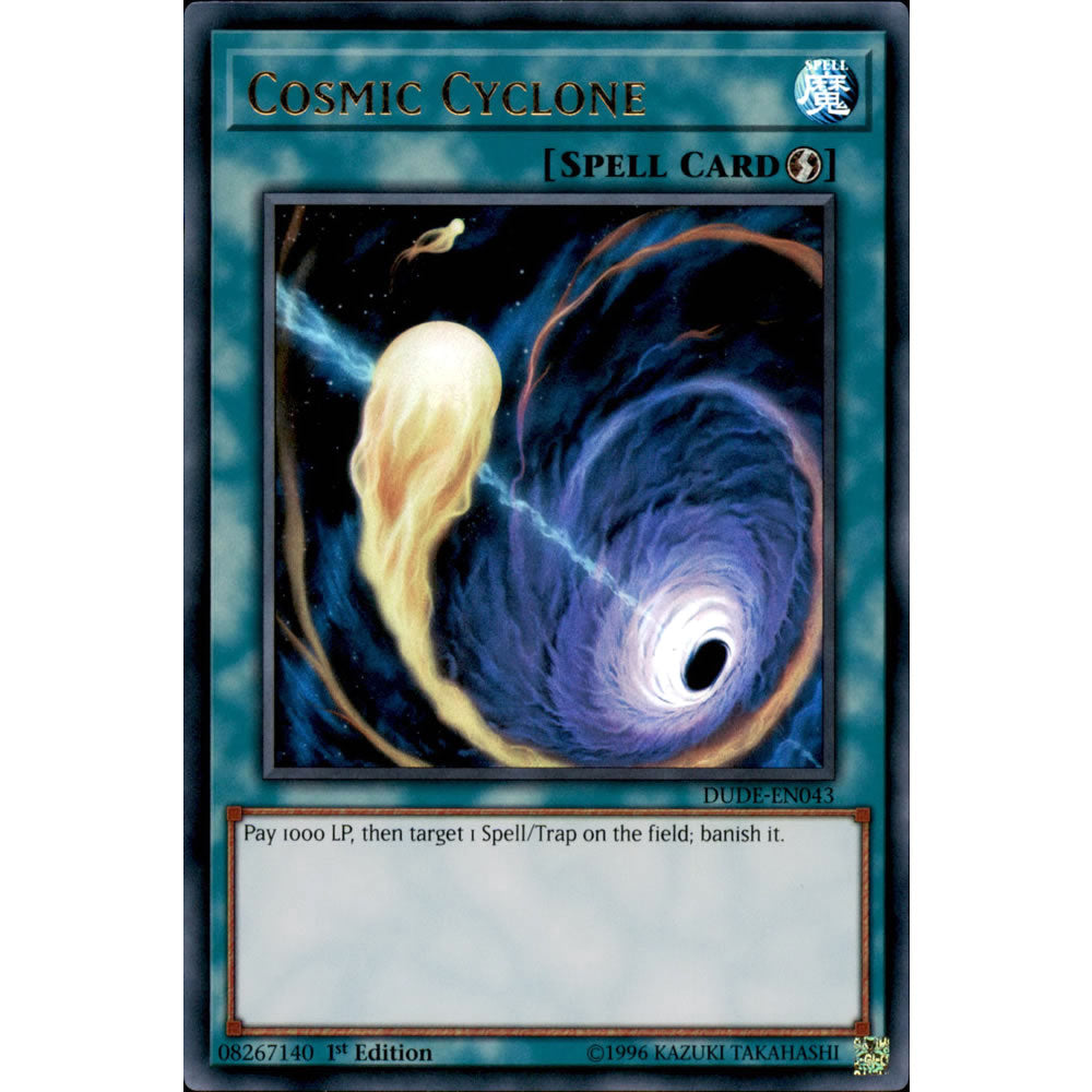 Cosmic Cyclone DUDE-EN043 Yu-Gi-Oh! Card from the Duel Devastator Set