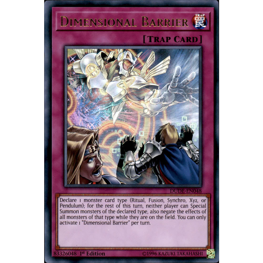 Dimensional Barrier DUDE-EN048 Yu-Gi-Oh! Card from the Duel Devastator Set