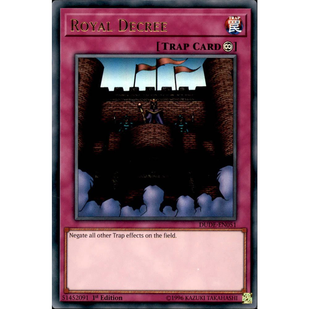 Royal Decree DUDE-EN051 Yu-Gi-Oh! Card from the Duel Devastator Set