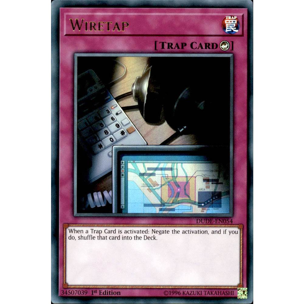 Wiretap DUDE-EN054 Yu-Gi-Oh! Card from the Duel Devastator Set