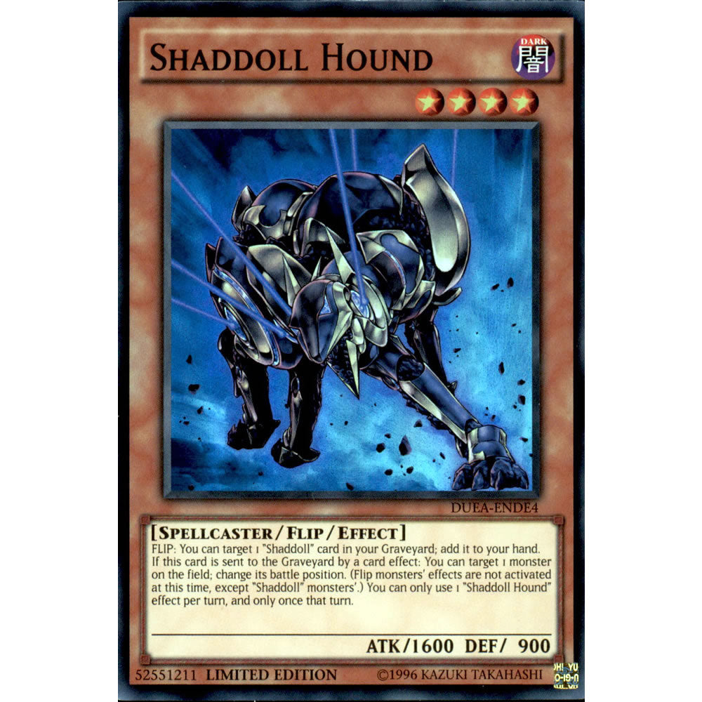 Shaddoll Hound DUEA-ENDE4 Yu-Gi-Oh! Card from the Duelist Alliance: Deluxe Edition Set