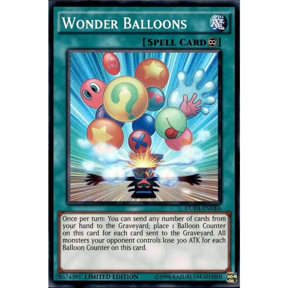 Wonder Balloons DUEA-ENDE6 Yu-Gi-Oh! Card from the Duelist Alliance: Deluxe Edition Set
